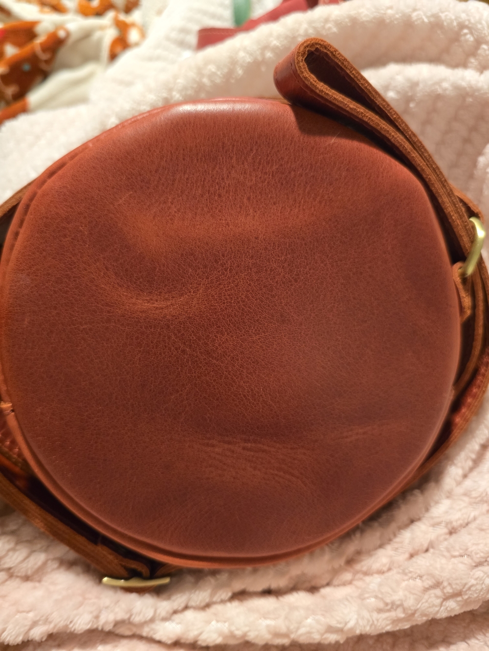 Portland Leather Small Rosso Circle - Picture 2 of 6